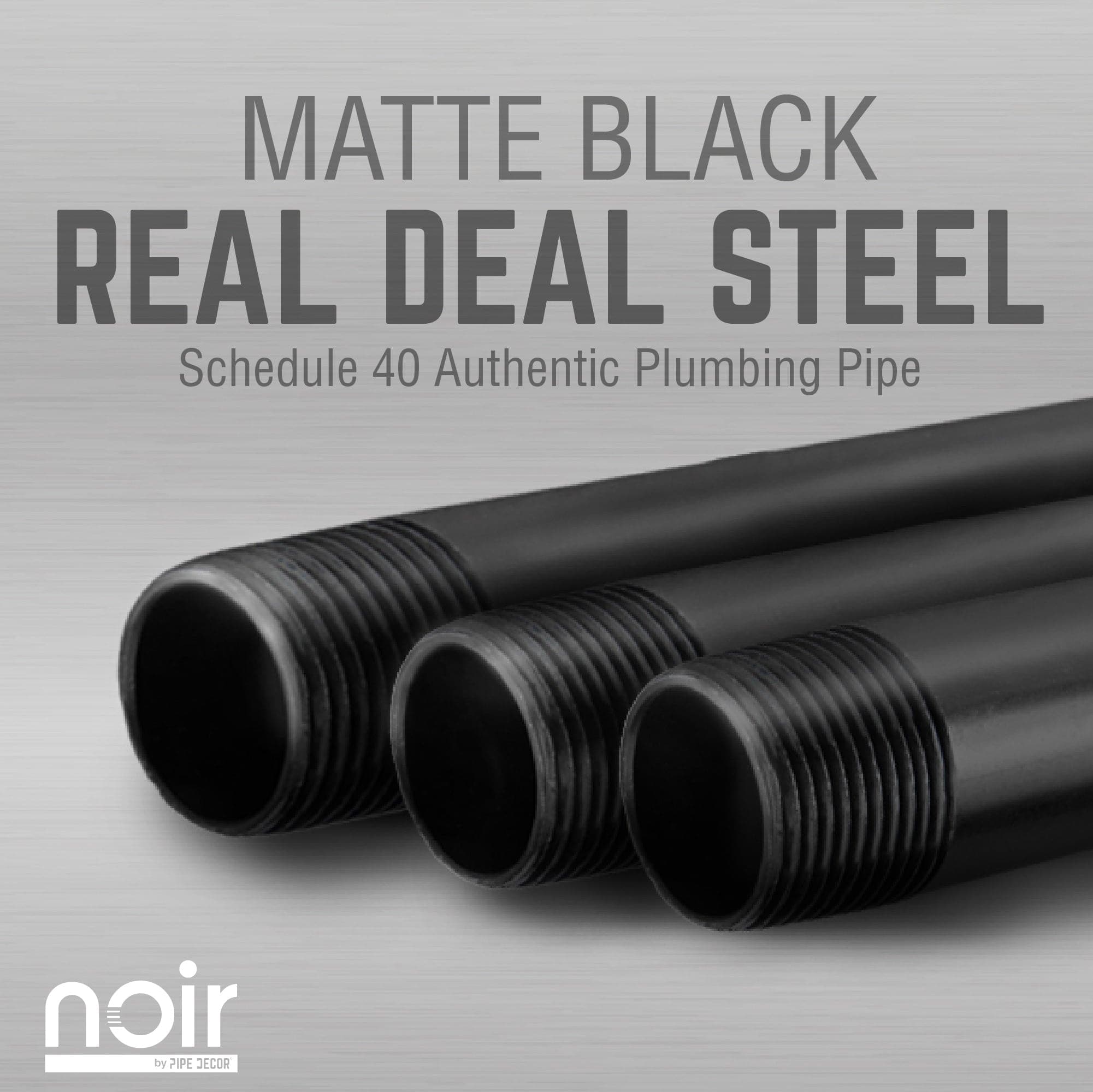 1/2 in. x 6 in. Noir Black Barn Door Handle - 10.5 in. L