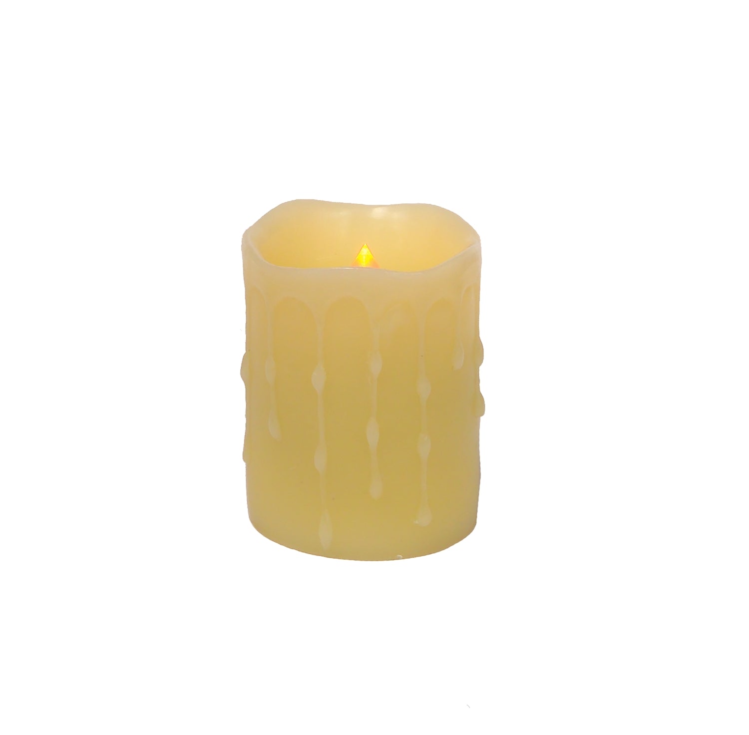 LED Dripping Wax Pillar Candles with Remote (Set of 4)