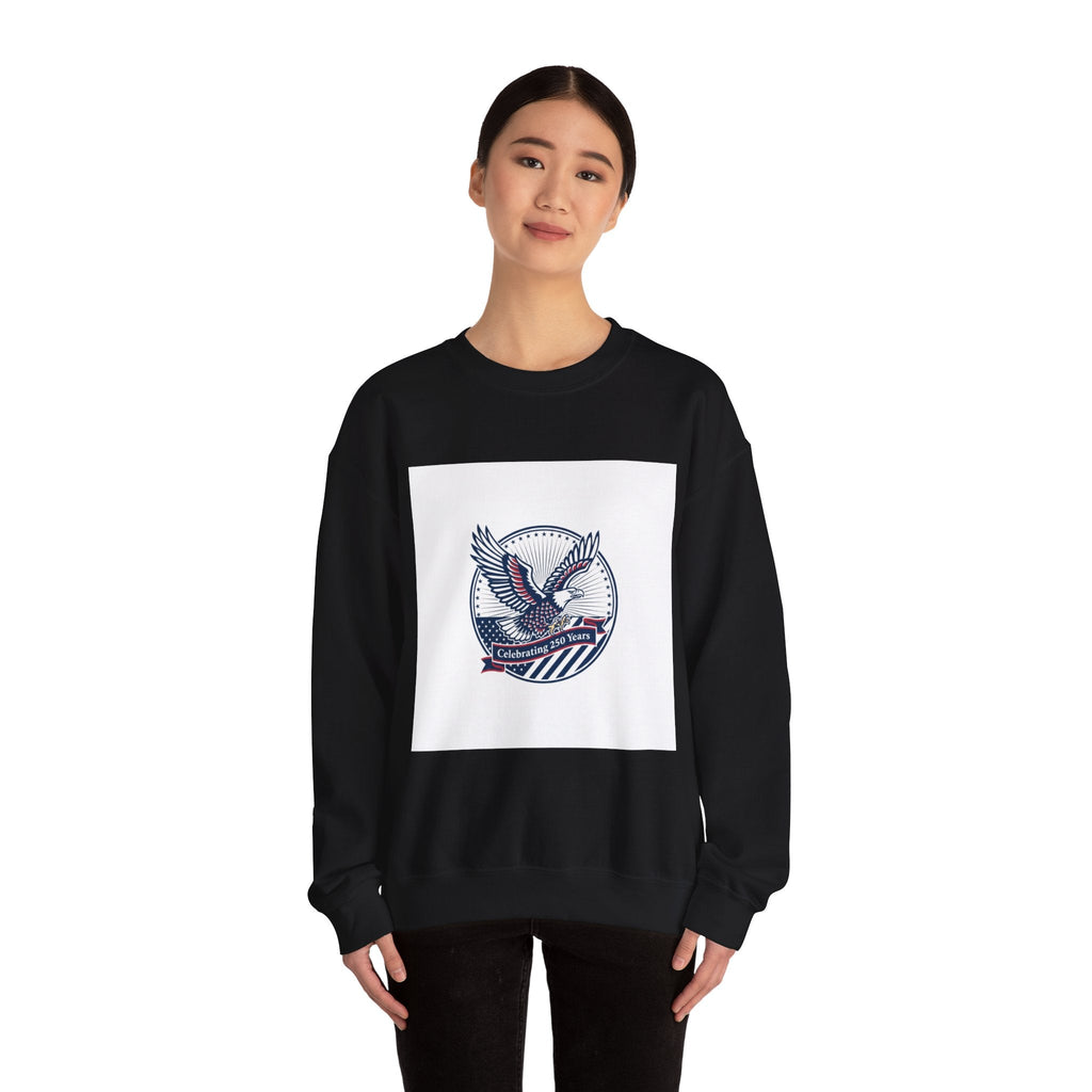 Semiquincentennial Eagle Emblem Crewneck Sweatshirt | 250th Anniversary USA 1776‑2026