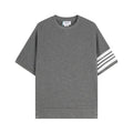 Thom Browne T-Shirt Without Collar 'Grey'