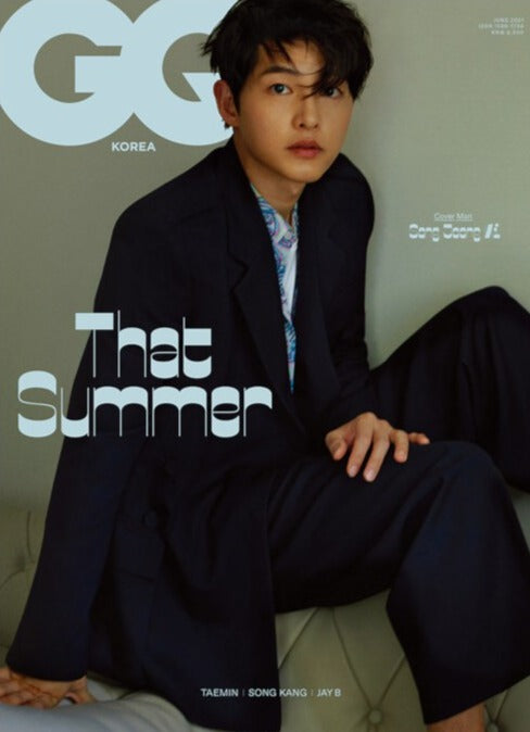 Gq Korea Magazine 2021-06 Issue (Cover:  Song Joong Ki.  Content:  Taemin, Got7 Jb)