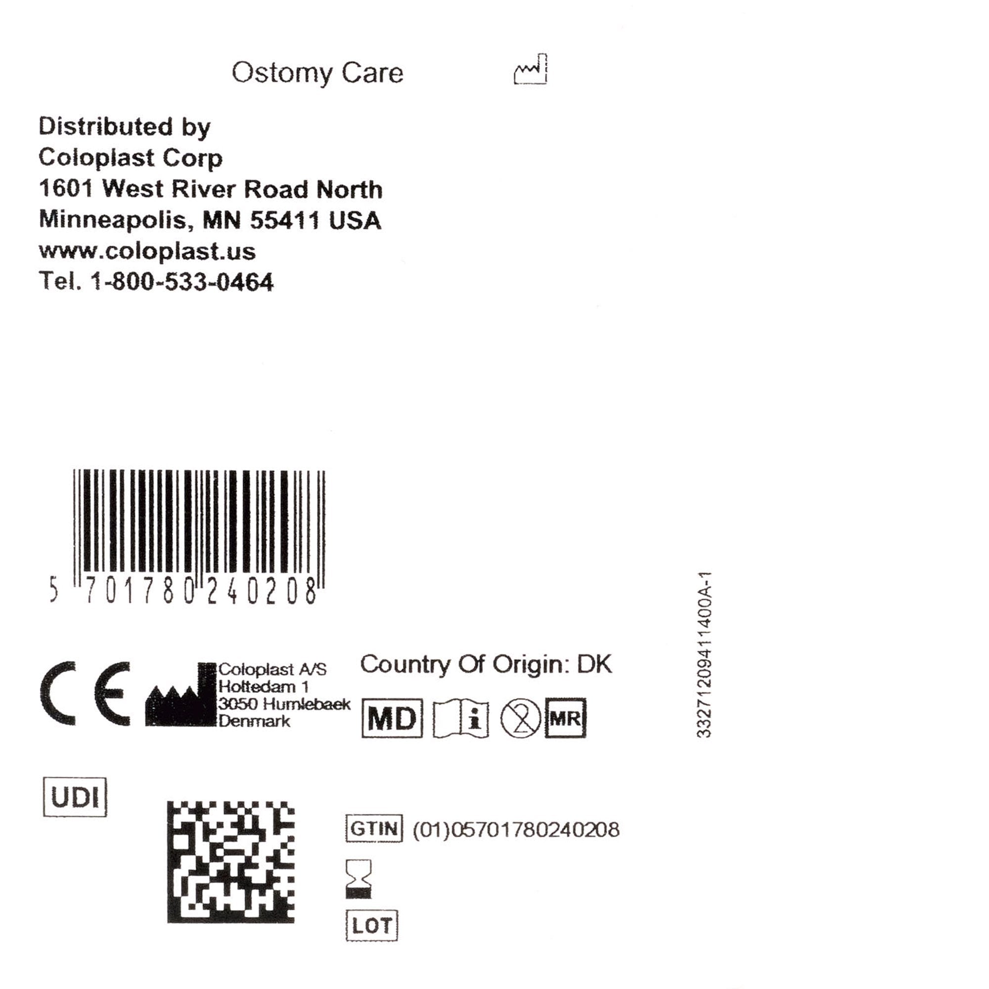 Ostomy Seal Brava® Convex, Starter Hole 1-9/16 Inch (40mm) 12094