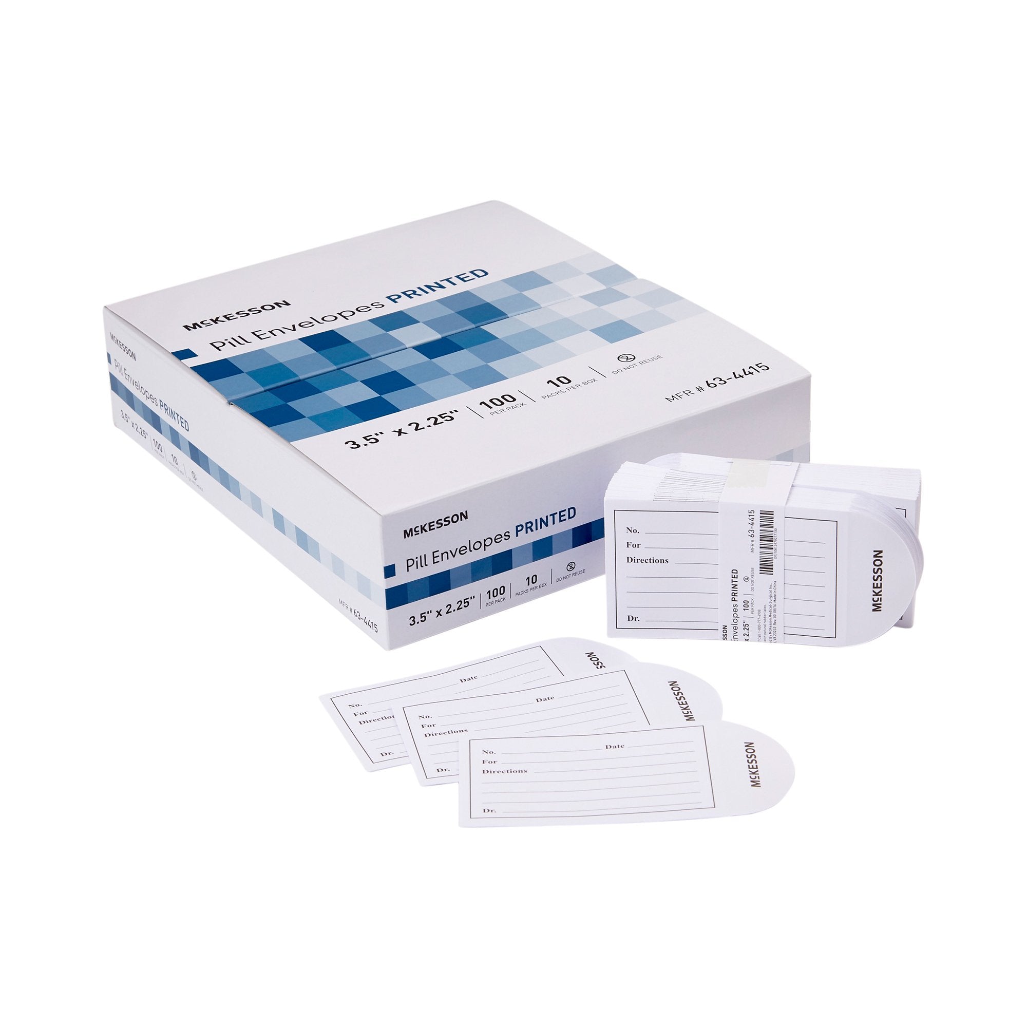 McKesson Pill Envelope, 3½ x 2¼ Inch 63-4415