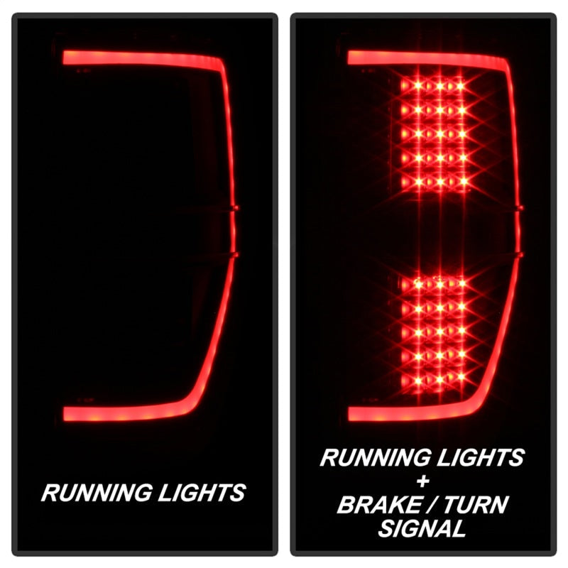 SPYDER xTune 09-14 Ford F-150 Light Bar LED Tail Lights - Black (ALT-JH-FF15009-LBLED-BK) 9042188