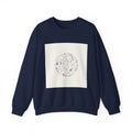 Hand-Drawn Doodle Circle Sweatshirt | line drawing, sketch pattern