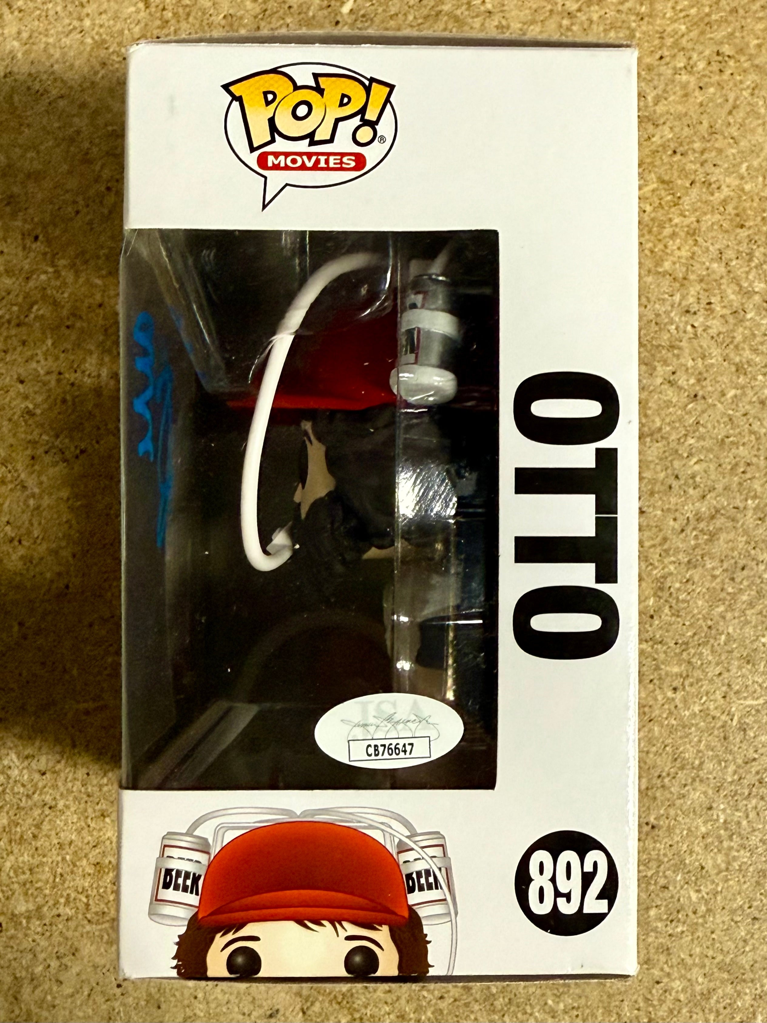 Alan Covert Signed Funko Pop! Movies Otto #892 Happy Gilmore Caddy With JSA COA