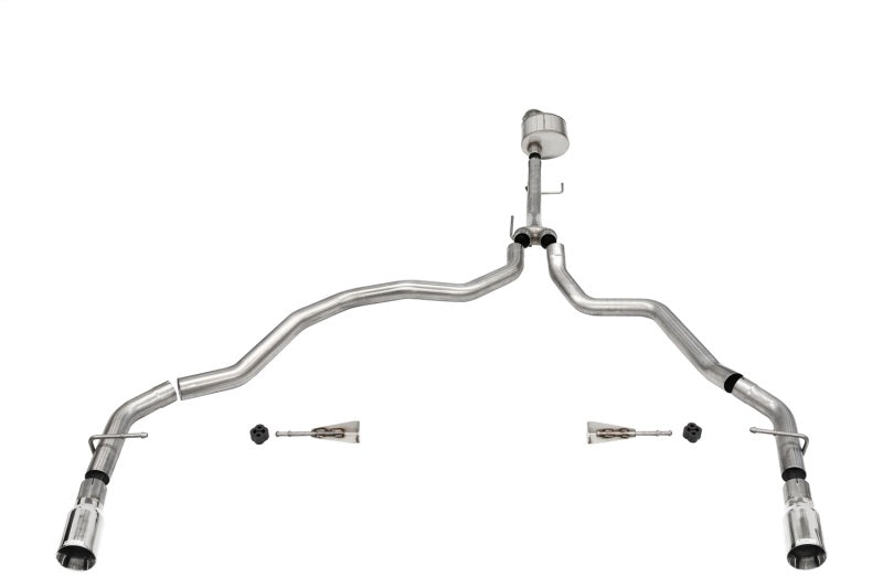 CORSA Performance Corsa 2021-2022 Ford F-150 Regular Cab/6.5in Bed 5.0L V8 Xtreme Cat-Back Dual Rear Exit-Polished 21143