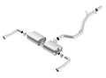 Borla 14-16 Audi A3 Quattro 2.0L Turbo AT/MT RWD 4DR S-Type Cat-Back Exhaust Single Split Rear Exit 140682