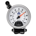 AutoMeter Gauge Tachometer 3-3/4in. 10K RPM Pedestal W/ Ext. Quick-Lite White Mopar 880037