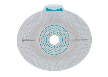SenSura® Mio Click Ostomy Barrier, 22 mm Stoma Opening, Green Color Match 10506