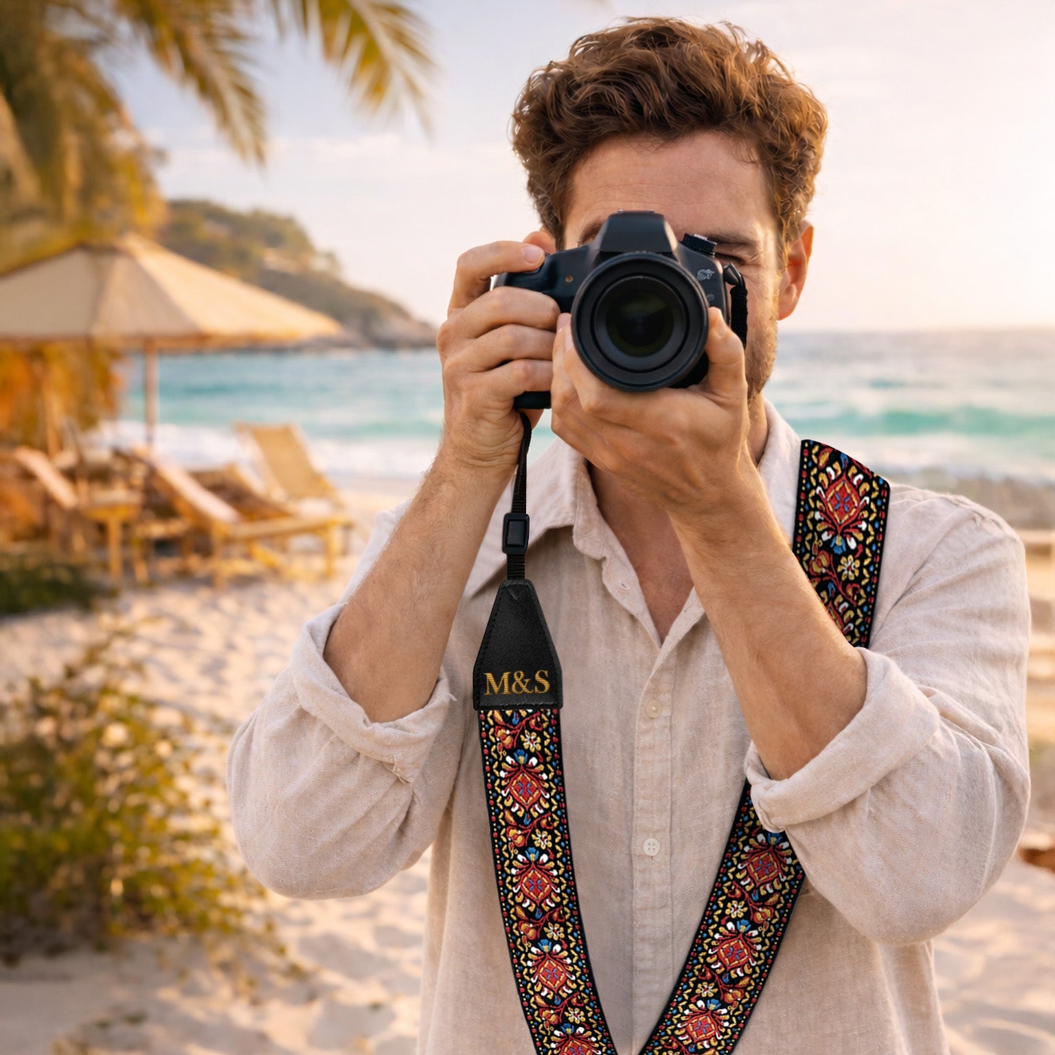 Custom Embroidered Camera Strap – Personalized DSLR Strap