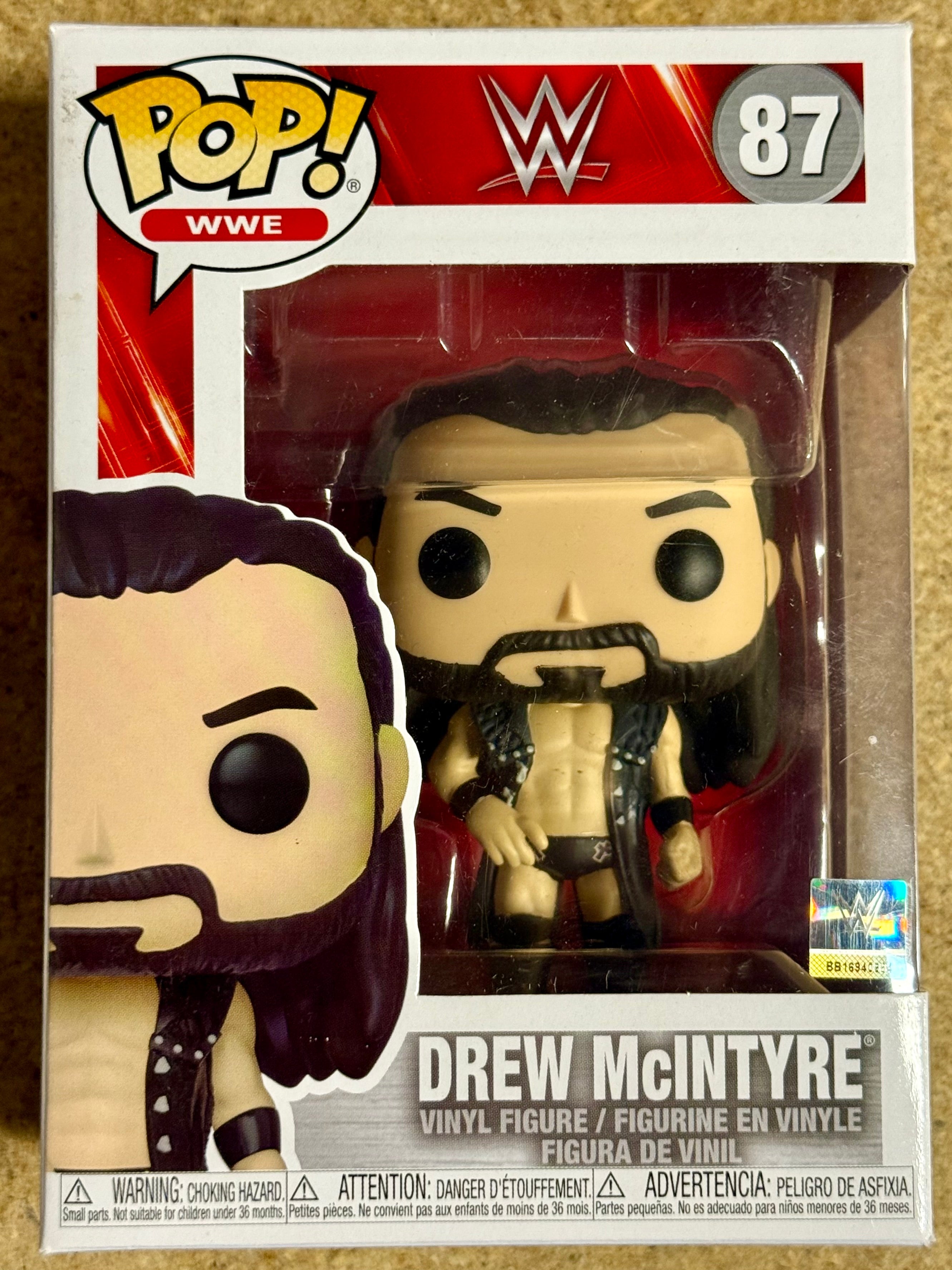 Funko Pop! WWE Drew McIntyre #87 Wrestling 2021 Scottish Warrior