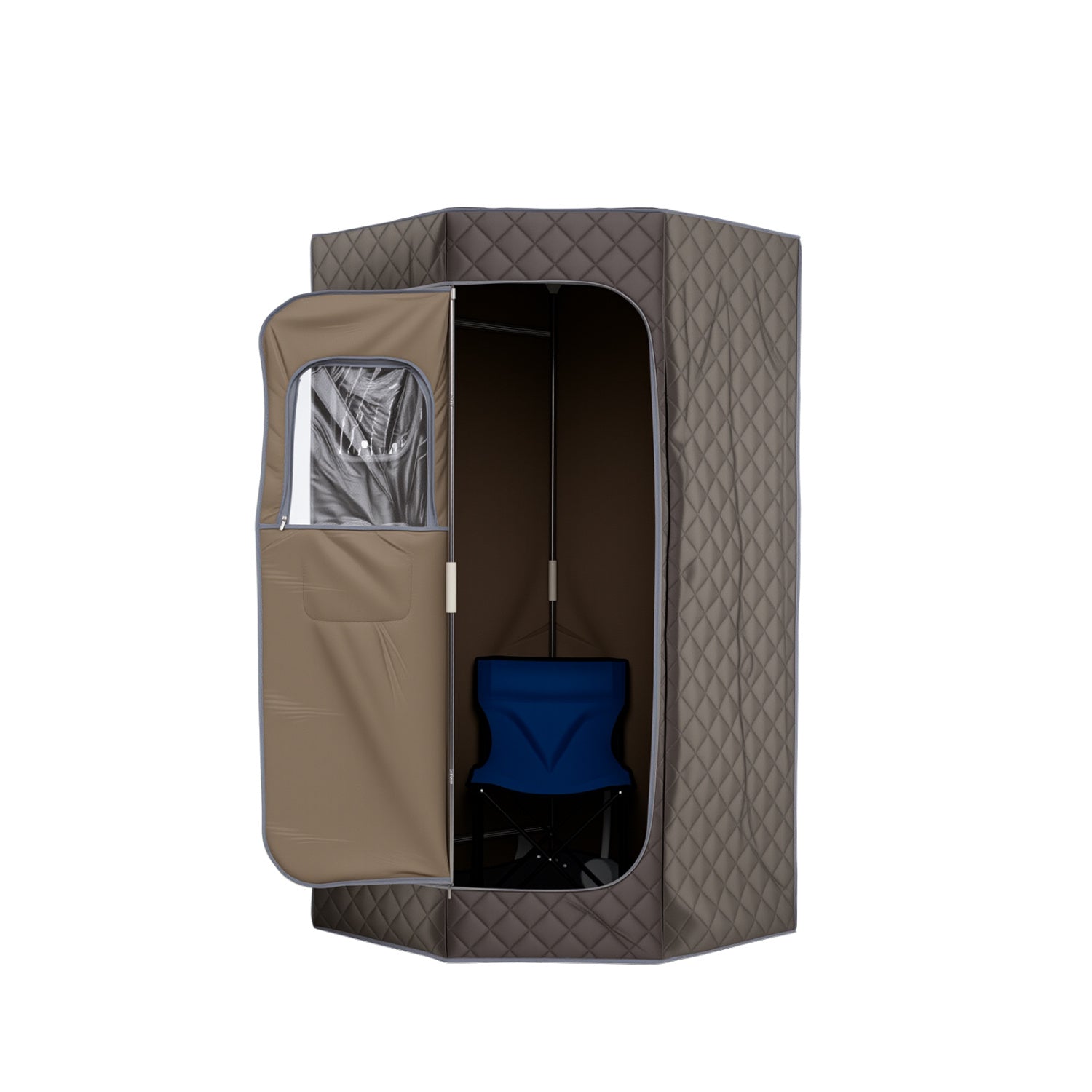3L Portable Steam Sauna for Home Fast-Heat with 9-Level Remote Control and Folding Chair
