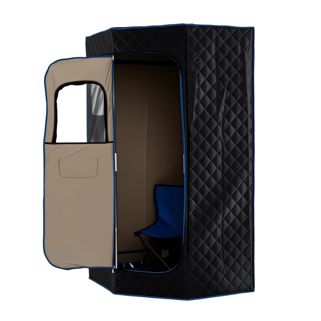 3L Portable Steam Sauna for Home Fast-Heat with 9-Level Remote Control and Folding Chair