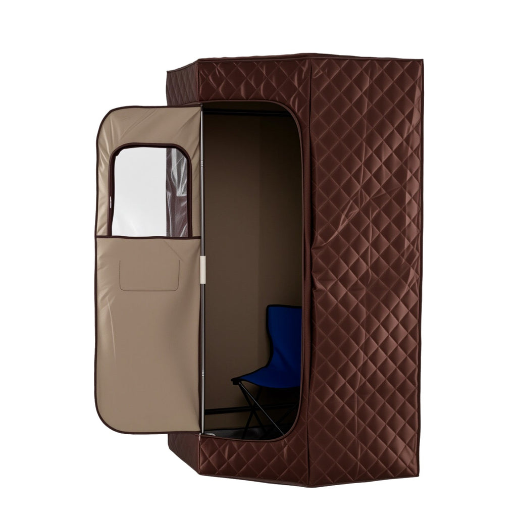3L Portable Steam Sauna for Home Fast-Heat with 9-Level Remote Control and Folding Chair
