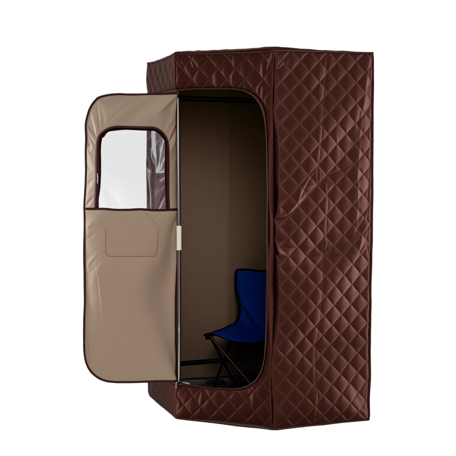 3L Portable Steam Sauna for Home Fast-Heat with 9-Level Remote Control and Folding Chair