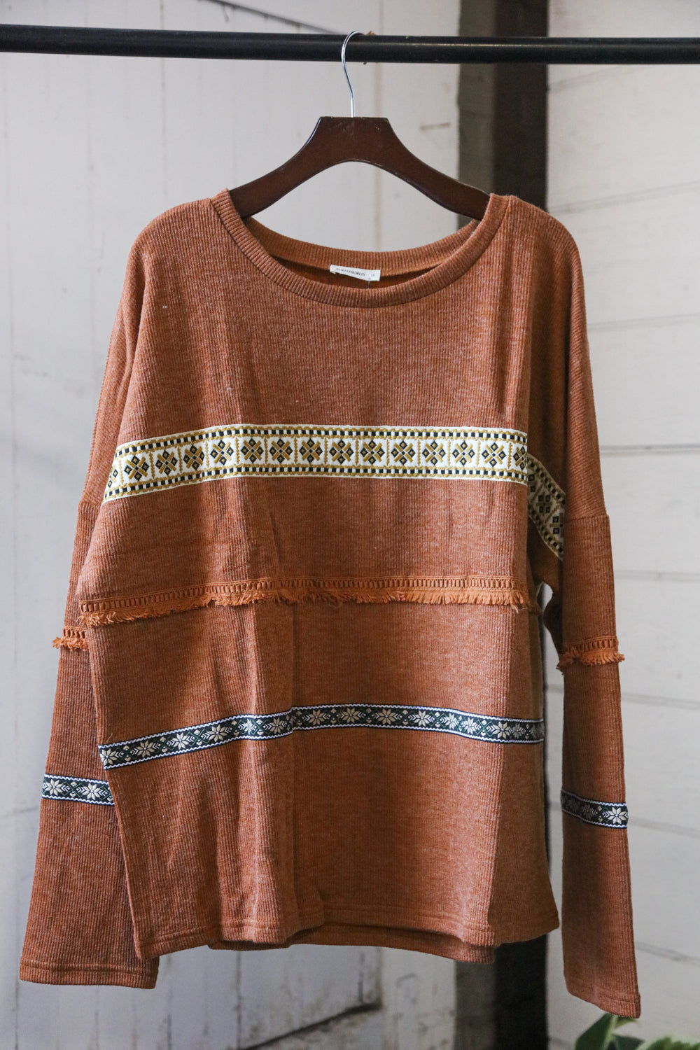 Camel Boho Sweater ( All small )
