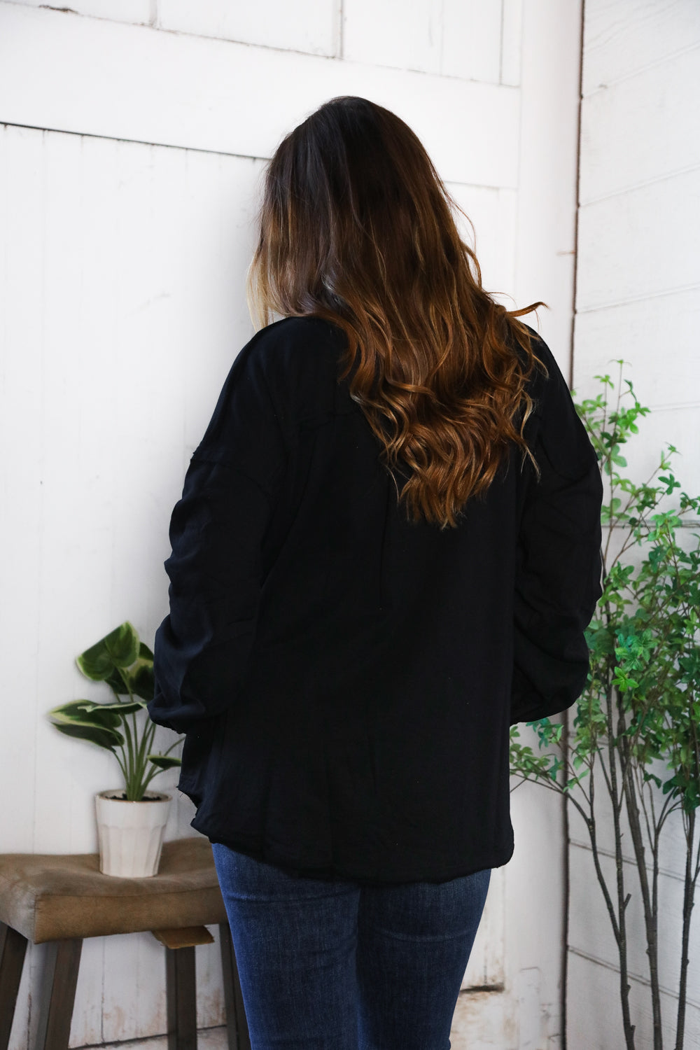Tiger Sequin Applique Button Down Jacket (2 colors)