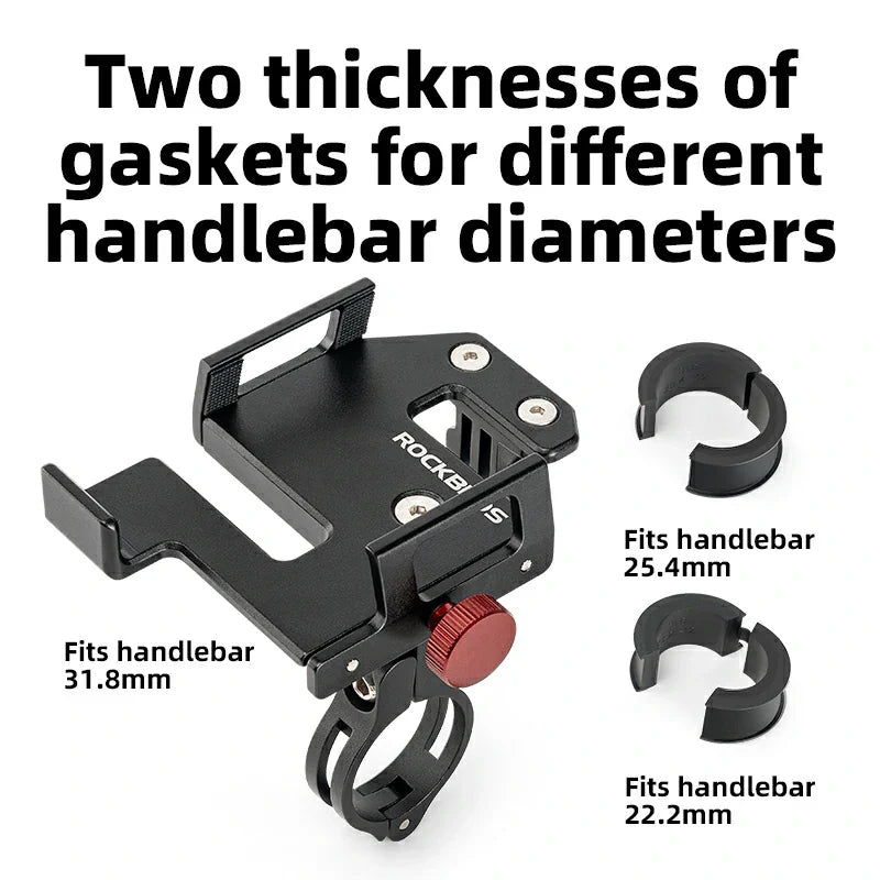 ROCKBROS S Clip Ring Bike Phone Holder for 4.7–7.09" Phones