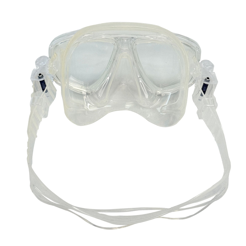 Palantic M36 Translucent Pink/Clear Silicone RX Nearsighted Full Lenses Dive/Snorkeling Mask