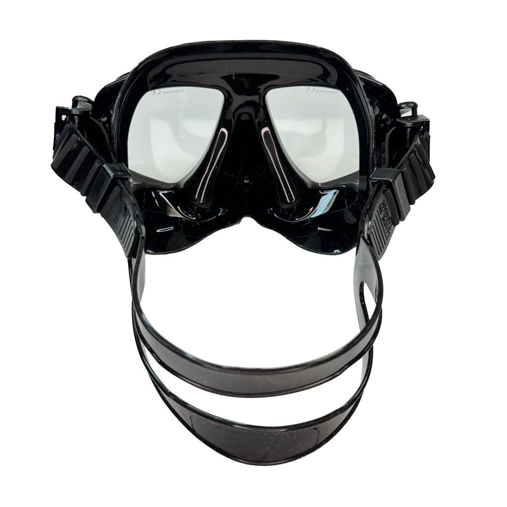 Palantic M36 Solid Black/Black Silicone RX Nearsighted Lenses Dive/Snorkeling Mask