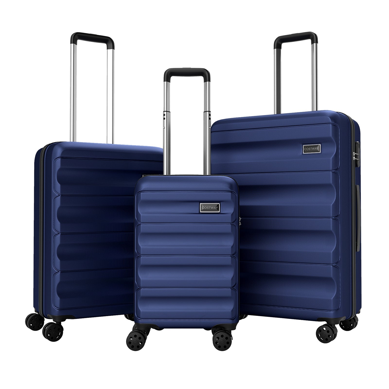 3-Piece Hardside Luggage Set 20/24/28 Inch Lightweight Hardside Suitcases