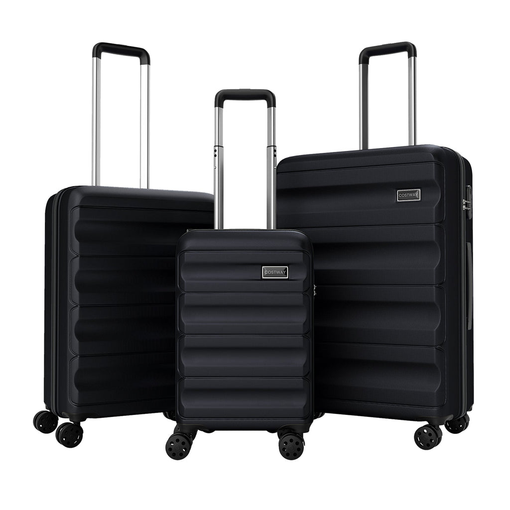 3-Piece Hardside Luggage Set 20/24/28 Inch Lightweight Hardside Suitcases