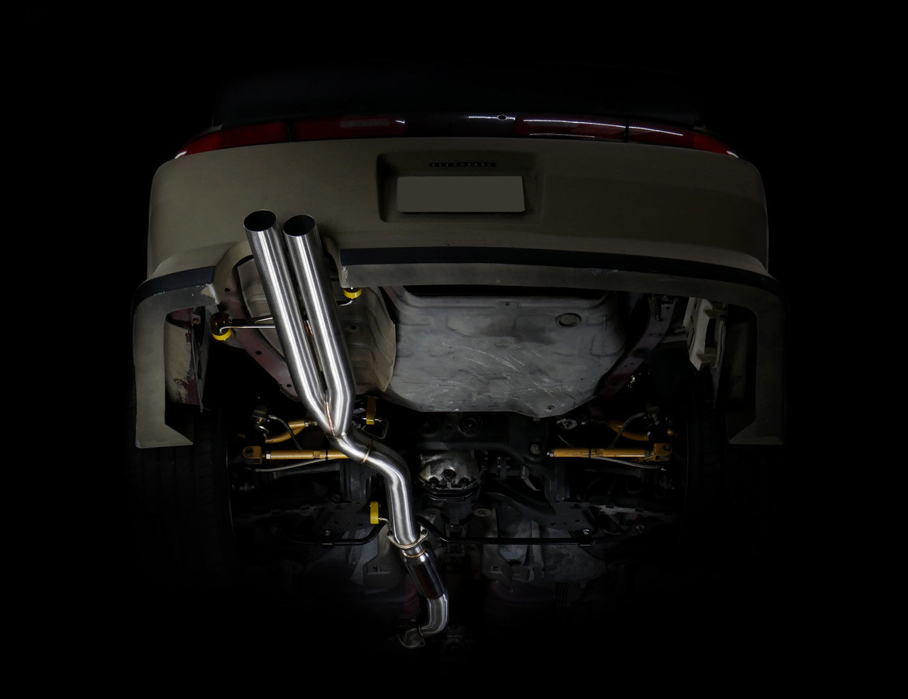 ISR Performance Series II - EP Dual Tip Blast Pipe Exhaust System - Resonated - 95-98 Nissan 240sx IS-S2EPDR-S14