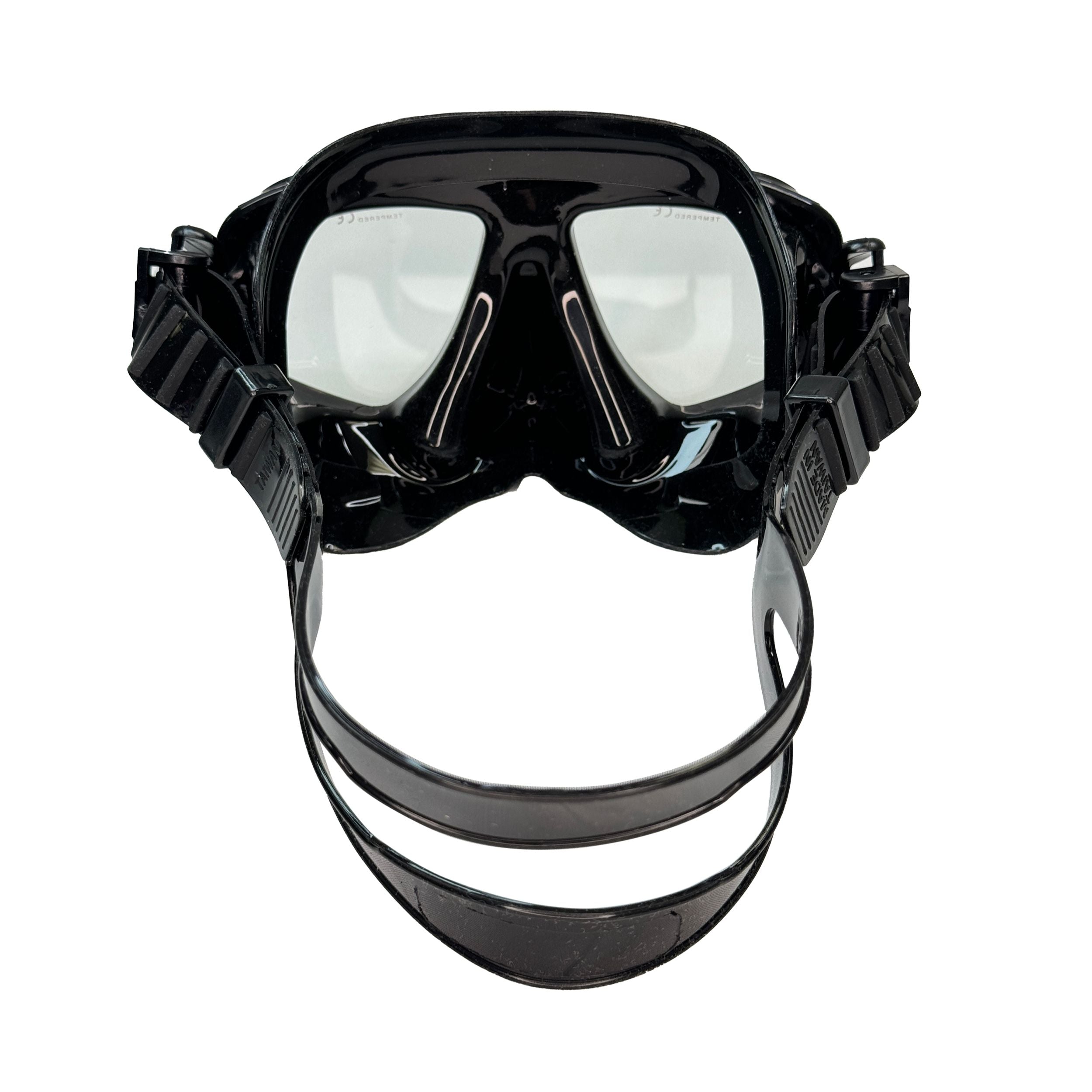 Palantic M36 Solid Neon Yellow/Black Silicone RX Farsighted Gauge Reader Lenses Dive/Snorkeling Mask