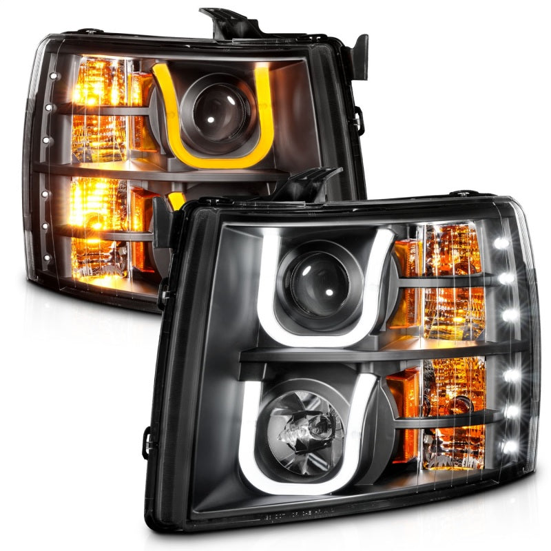 Anzo Chevy Silverado 1500 07-13 / 2500HD/3500HD Headlights W/ U-Bar Switch