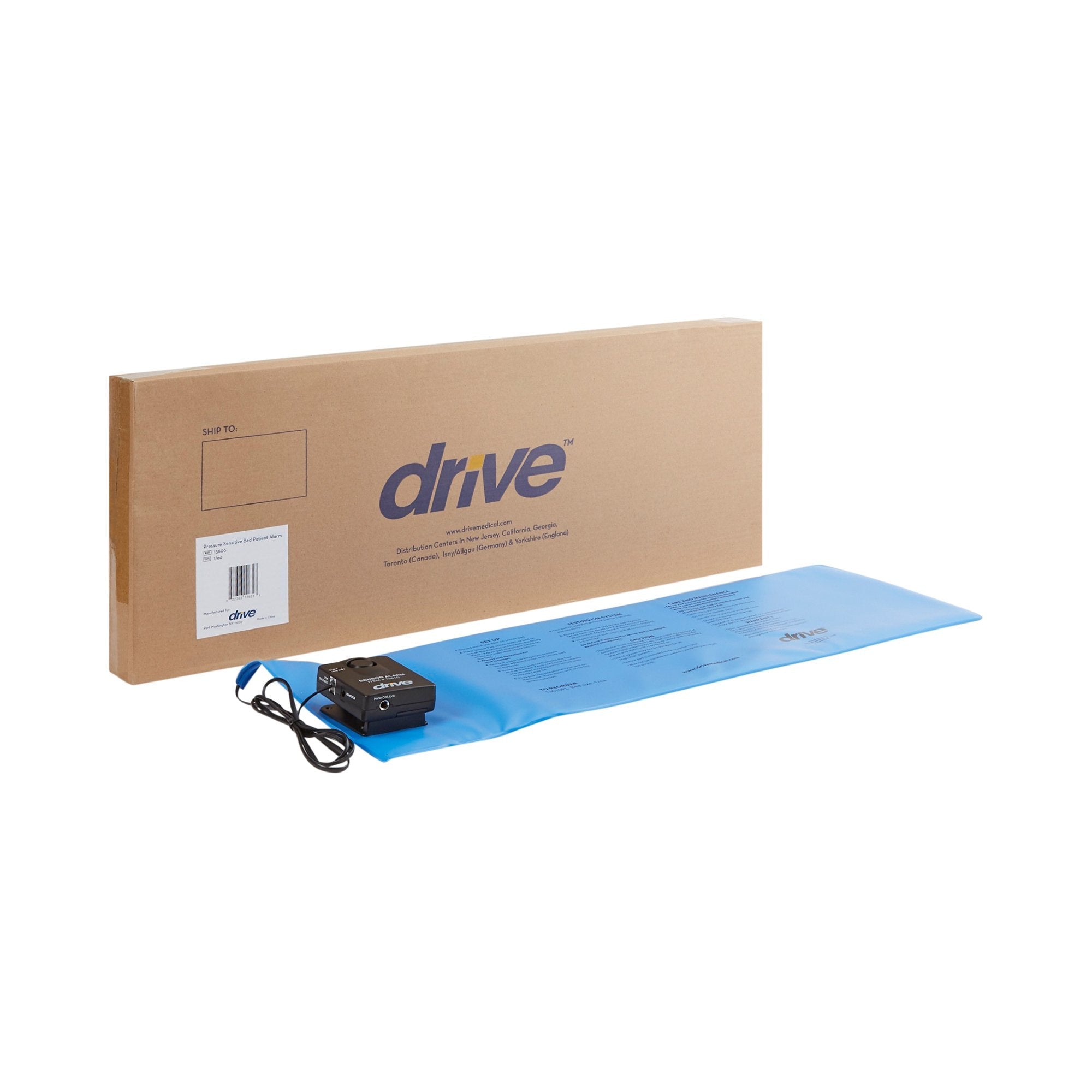 drive™ Bed Sensor Pad Alarm System, 11 x 30 Inch 13606