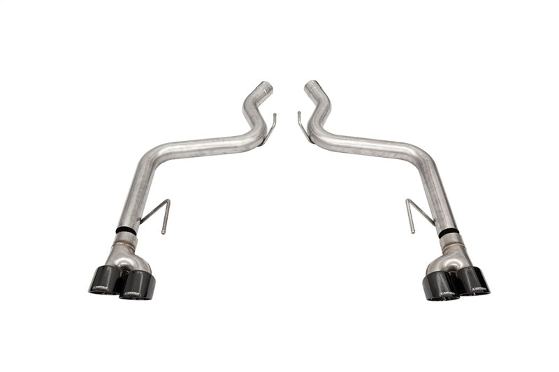 CORSA Performance Corsa 18-21 Ford Mustang GT Black 3.0in PVD AxleBack Exhaust w/4.0in Quad Pro Tips 21087BLK