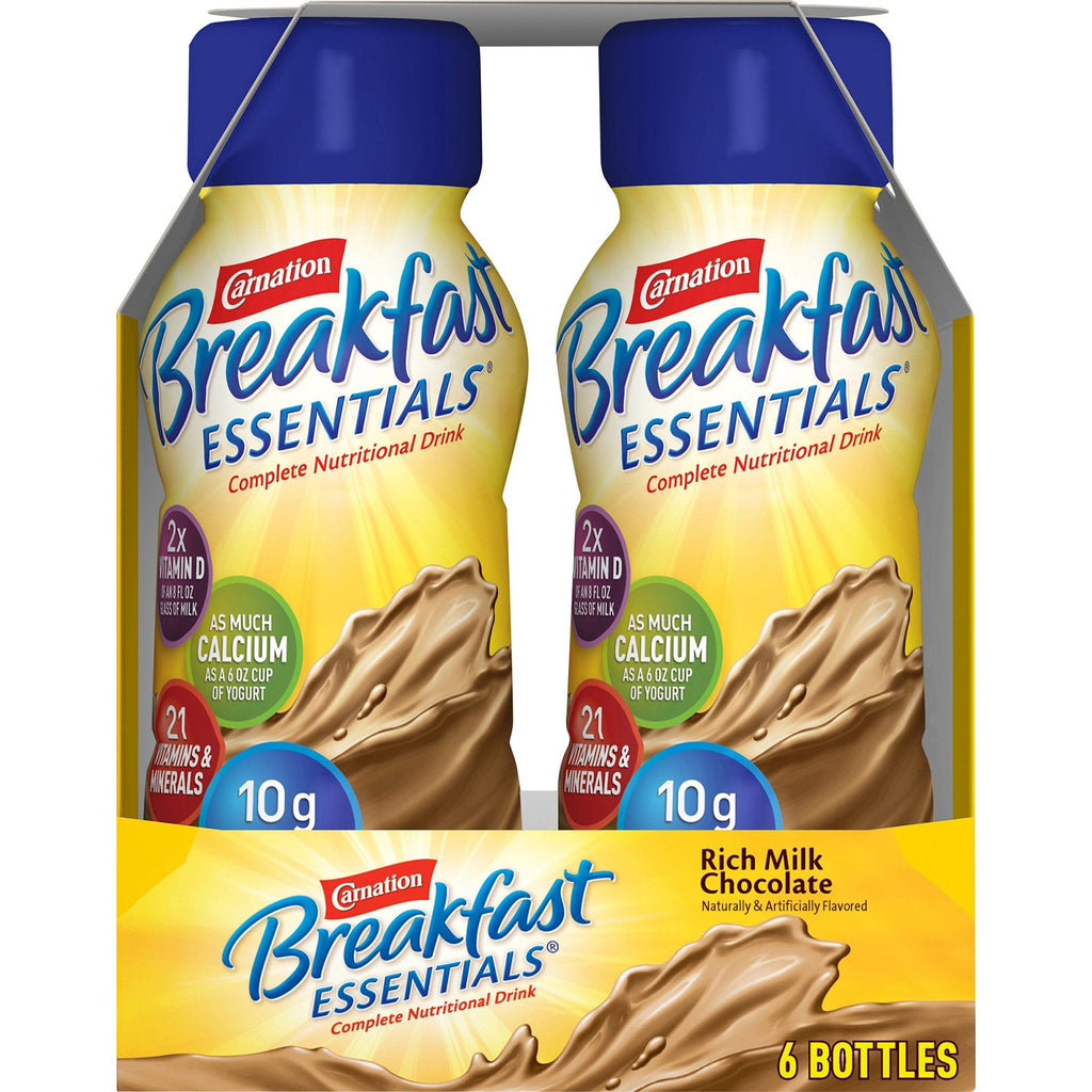Carnation Breakfast Essentials® Chocolate Nutritional Drink, 8-ounce bottle 12230369