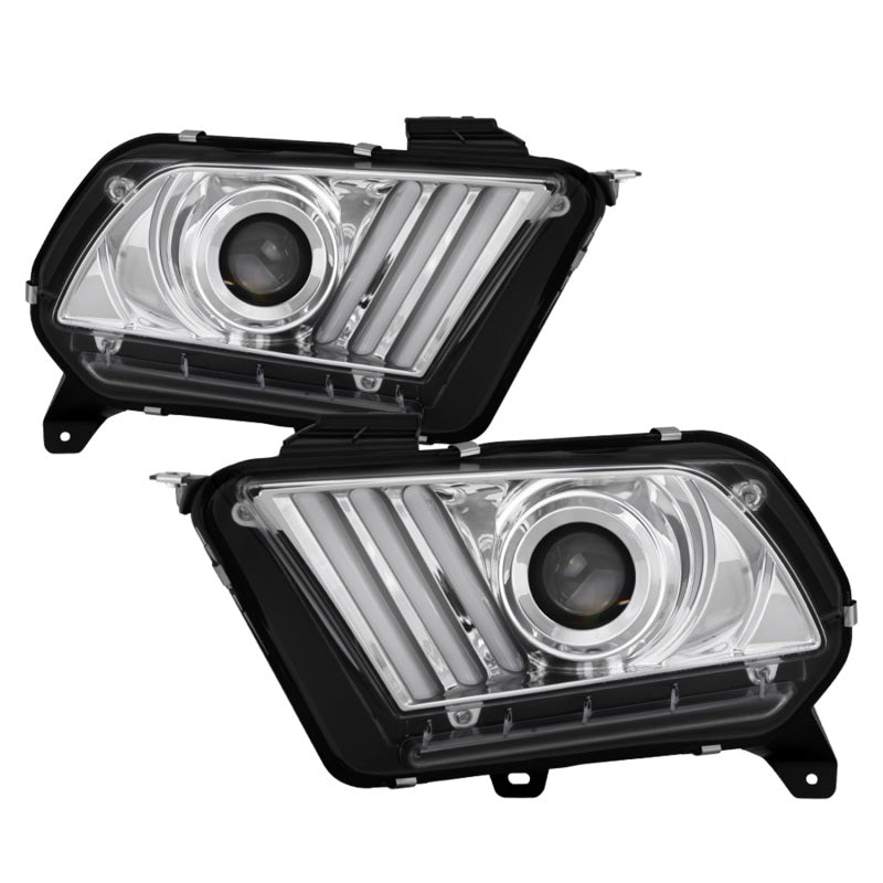 SPYDER 13-14 Ford Mustang (HID Only) Projector Headlights w/Turn Signal - Chrome PRO-YD-FM13HID-C 5085566