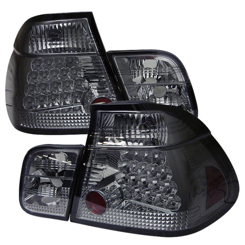 SPYDER BMW E46 3-Series 99-01 4Dr LED Tail Lights Smoke ALT-YD-BE4699-4D-LED-SM 5000774