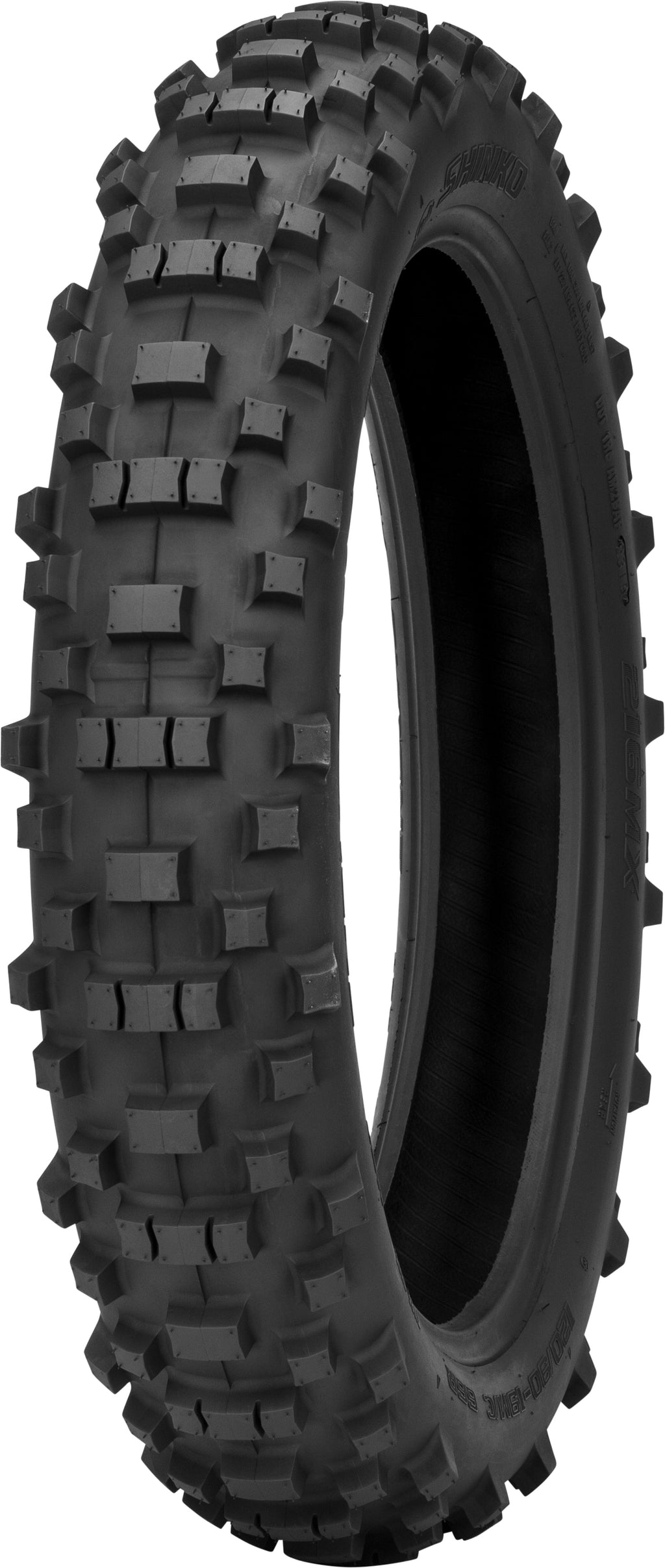 SHINKO, Shinko 87-4742 Tire 216MX Series Rear 110/100-18 64R Bias TT for Off-Road Performance