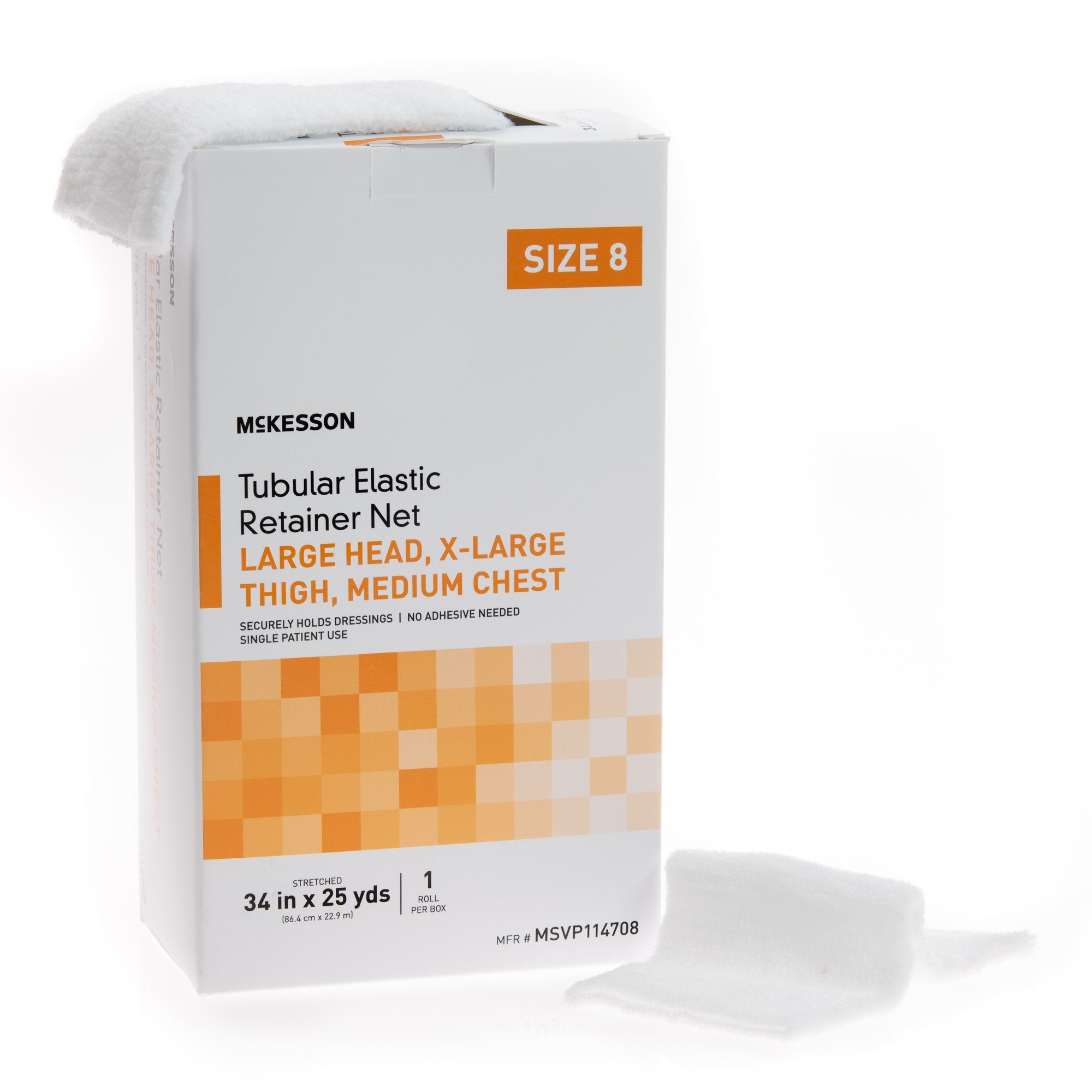 McKesson Tubular Bandage, Size 8, 25 Yard MSVP114708