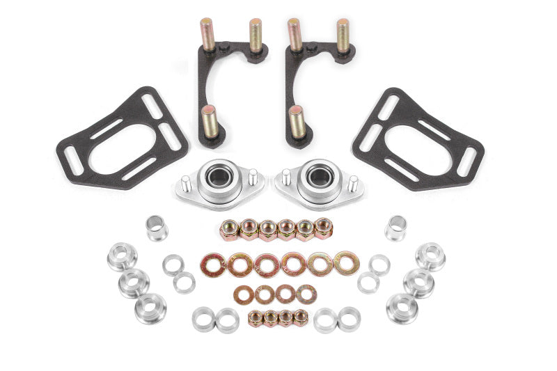 BMR Suspension BMR 90-93 Fox Mustang Caster Camber Plates - Black Hammertone WAK731H