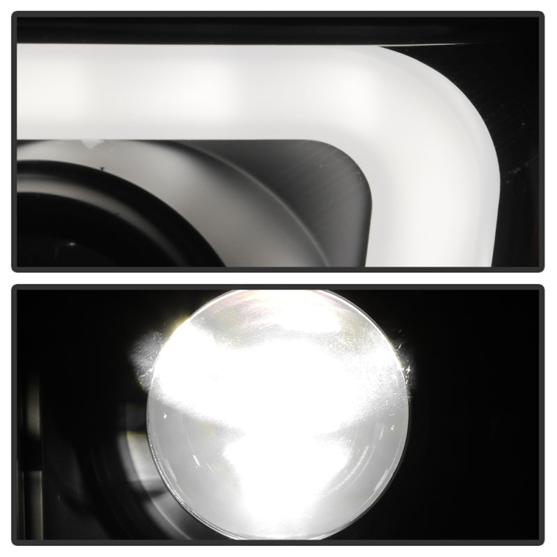 SPYDER 14-17 Toyota Tundra(SR/SR5) Light Bar Projector Headlights - LED - Black PRO-YD-TTU14AP-BK 5088055