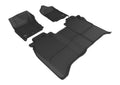 3D MAXpider 2016-2019 Nissan Titan Crew Cab Kagu 1st & 2nd Row Floormats - Black L1NS08401509