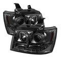 SPYDER Chevy Suburban 1500 Projector Headlights CCFL Halo LED Smoke PRO-YD-CSUB07-CCFL-SM 5039248