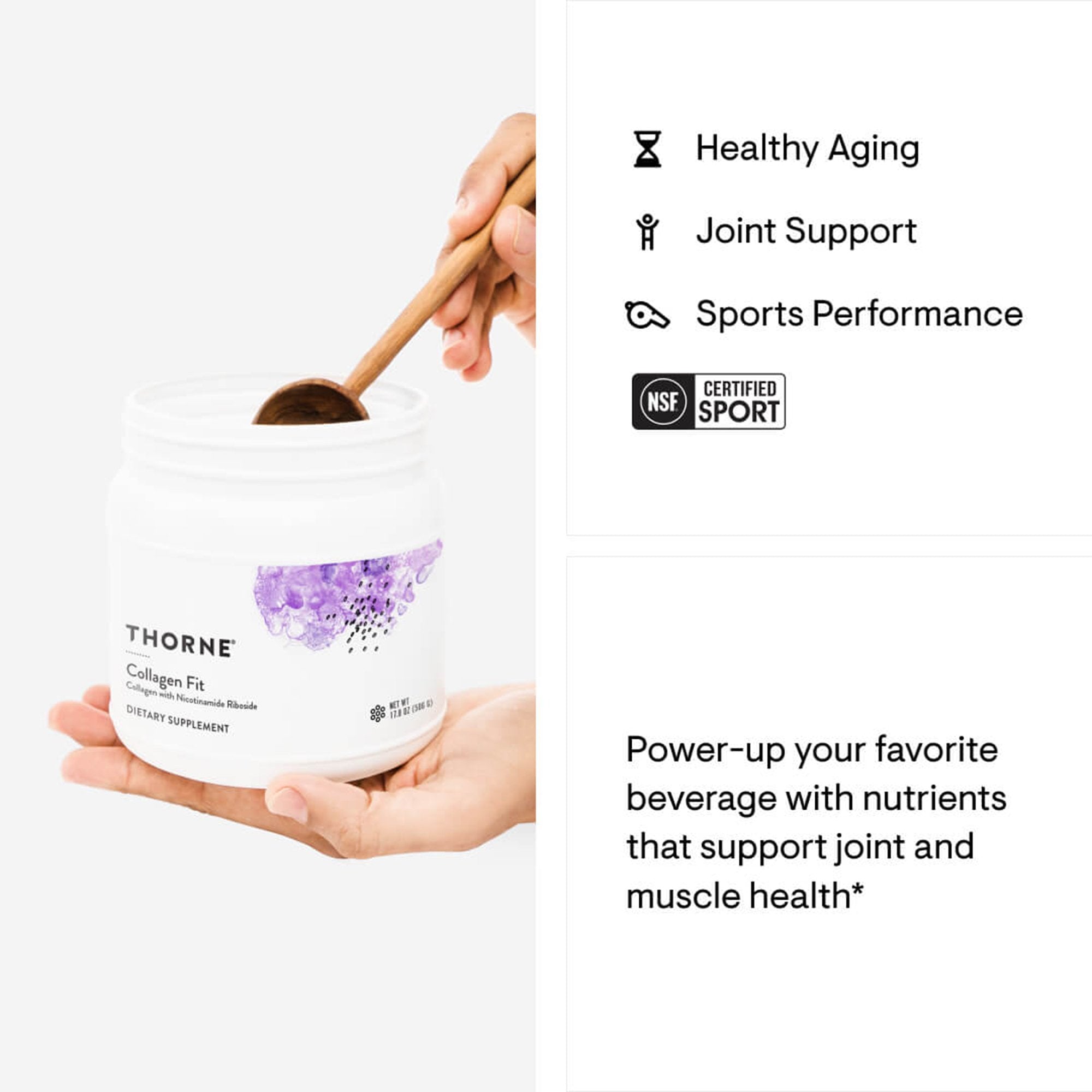 Thorne® Collagen Fit with Nicotinamide Riboside Dietary Supplement SP686