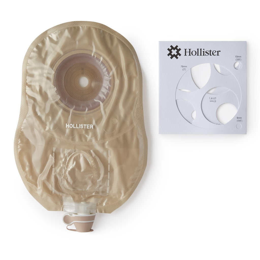 CeraPlus™ Soft Convex 1-Piece Ultra Clear Urostomy Pouch, Cut to fit up to 38 mm 84138