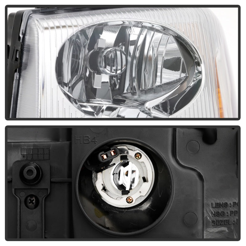 SPYDER xTune 02-09 GMC Envoy OEM Style Headlights - Chrome (HD-JH-GEN02-AM-C) 9042669