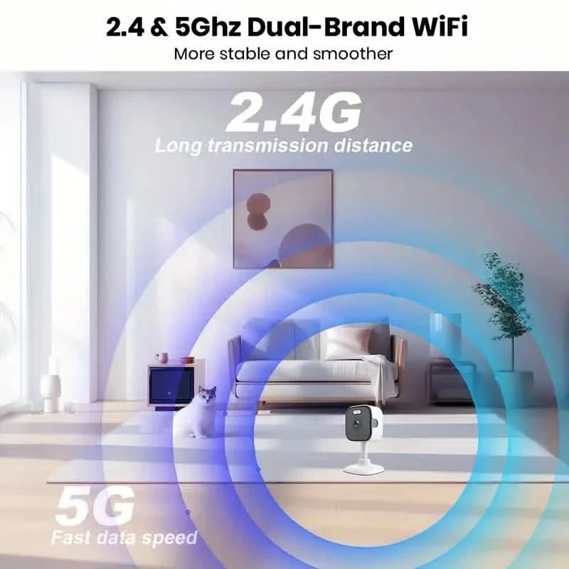 3MP Smart Home Security Camera – Night Vision, Two - Way Audio, Motion Detection, Alexa Compatible - PhishStones Products