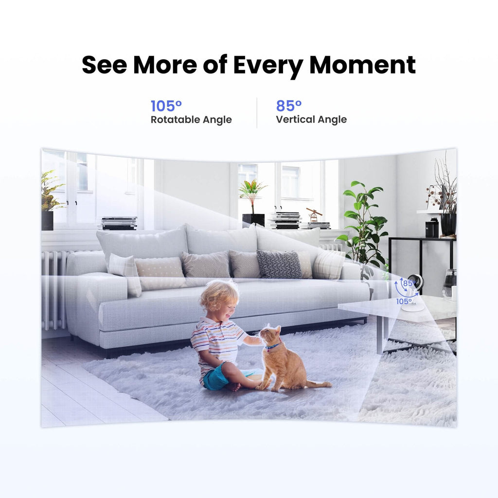3MP Wireless Smart AI Home Security Camera – Two - Way Audio, Motion Detection, Night Vision - PhishStones Products