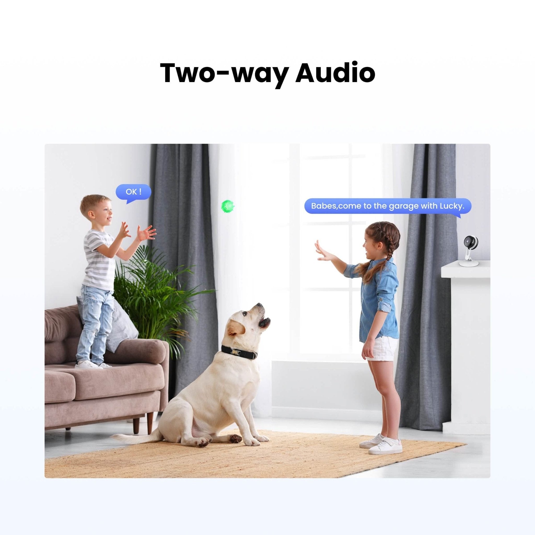 3MP Wireless Smart AI Home Security Camera – Two - Way Audio, Motion Detection, Night Vision - PhishStones Products