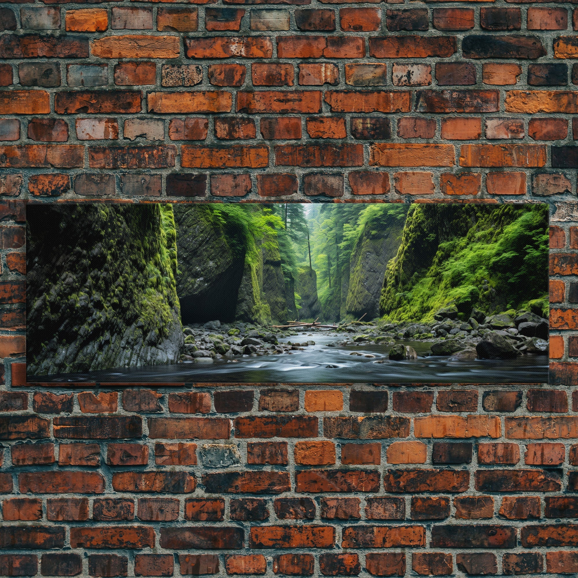Panoramic Print of Oneonta Gorge Columbia River Extra Large Wall Art, Panoramic Wall Art, Panoramic Landscape Print, Landscape Photography