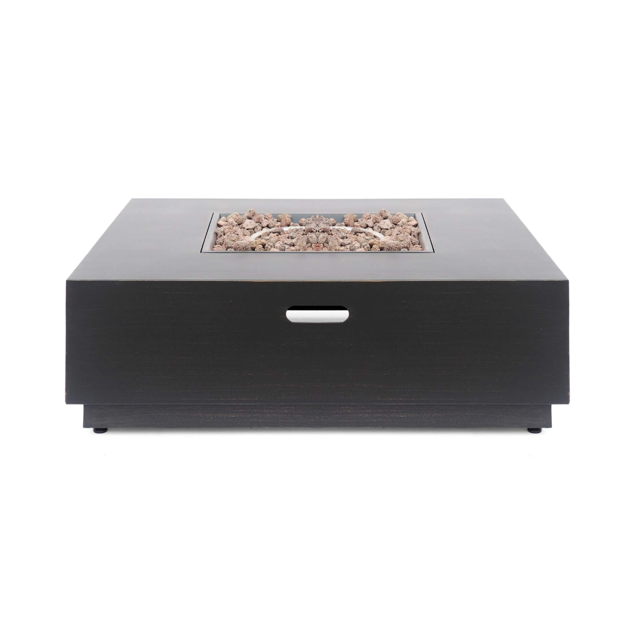 Alora 40-Inch 50K BTU Modern Outdoor Square Iron Backyard Patio Fire Pit (SAK31635)