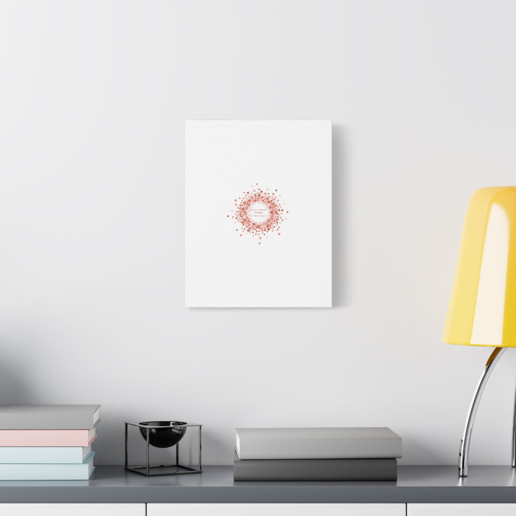 Tiny Heart Confetti Canvas | Matte Stretched Wall Art